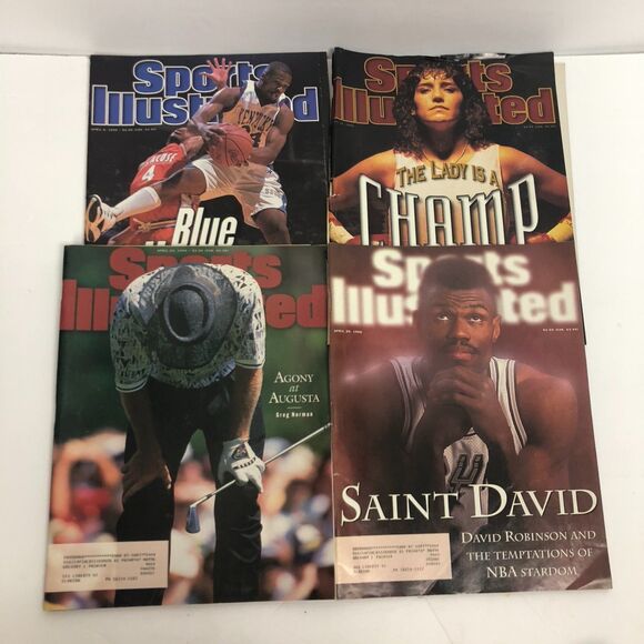 VTG SPORTS ILLUSTRATED April 1996 Issues Agony in August Greg Norman - Picture 1 of 5